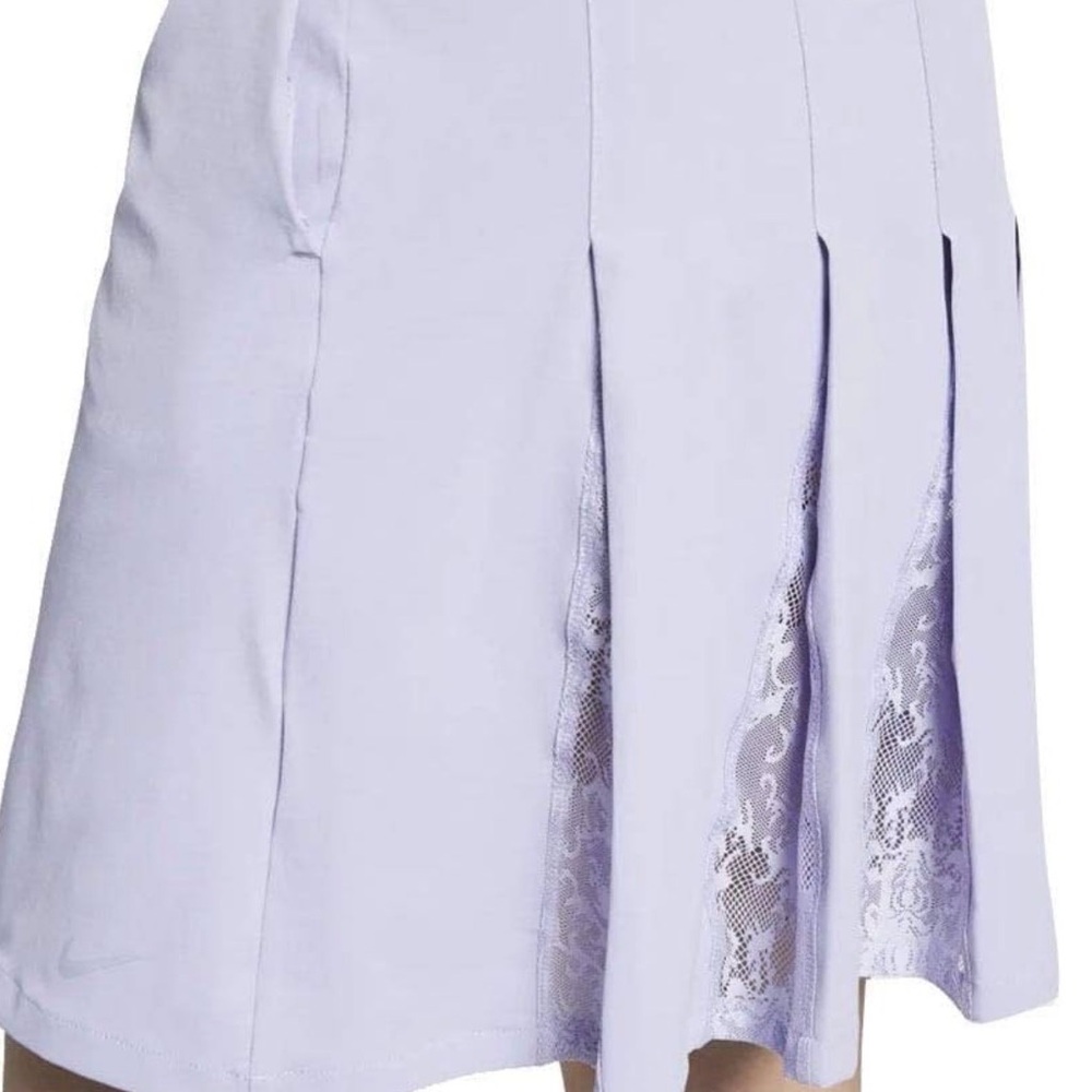 {EUC} Women's NIKE Sleeveless Lavender Zip-Front A-Line Dress M fits L - Picture 6 of 14